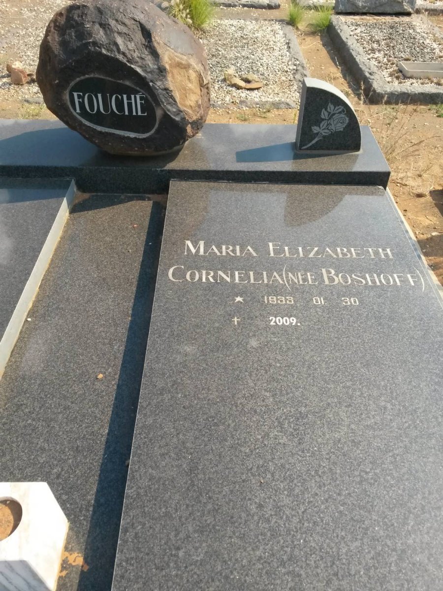 FOUCHÉ Maria Elizabeth Cornelia nee BOSHOFF 1933-2009