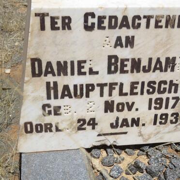 HAUPTFLEISCH Daniel Benjamin 1917-1934