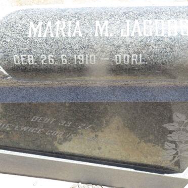 JACOBS Maria M. 1910-