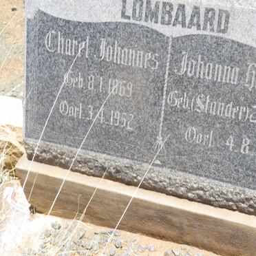 LOMBAARD Charel Johannes 1869-1952 &amp; Johanna Hendrina STANDER 1883-1953