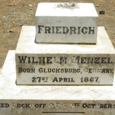 MENZEL Friedrich Wilhelm 1867-1917