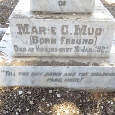 MUDD Marie C. nee FREUND -1921