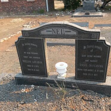 NEL Willem Abraham 1879-1953 &amp; Anna Susanna VAN AARDT 1891-1971