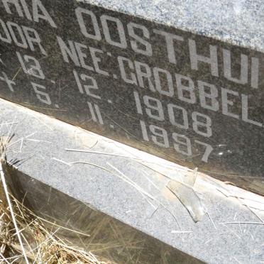 OOSTHUIZEN Anna Sophia formerly VAN SCHOOR nee GROBBELAAR 1908-1997