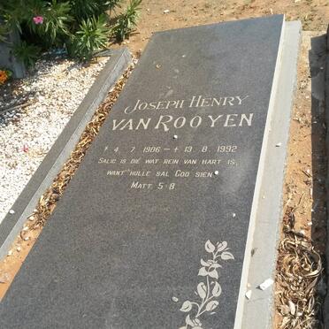 ROOYEN Joseph Henry, van 1906-1992