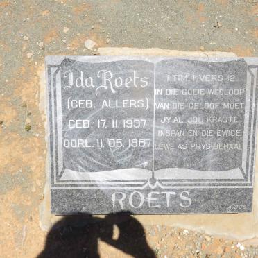 ROETS Ida nee ALLERS 1937-1987