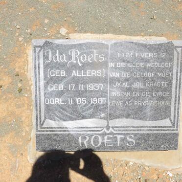 ROETS Ida nee ALLERS 1937-1987