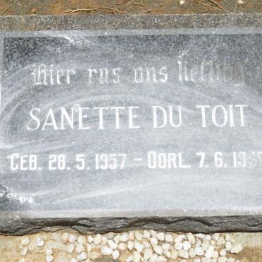 TOIT Sanette, du 1957-1960