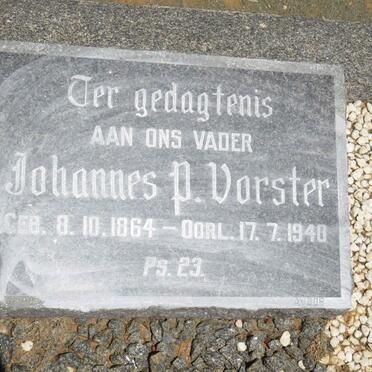 VORSTER Johannes P. 1864-1940