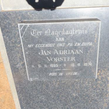 VORSTER Jan Adriaan 1895-1974