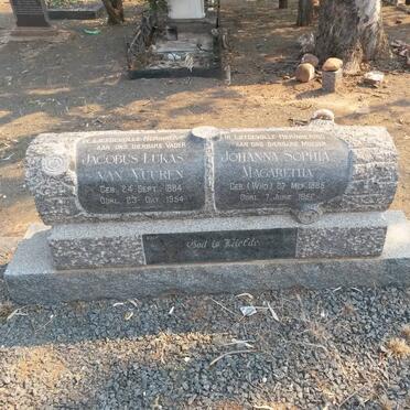 VUUREN Jacobus Lukas, van 1884-1954 &amp; Johanna Sophia Magaretha WIID 1885-1952