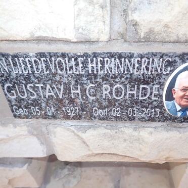ROHDE Gustav H.C. 1927-2013