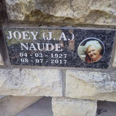 NAUDE J.A. 1927-2017