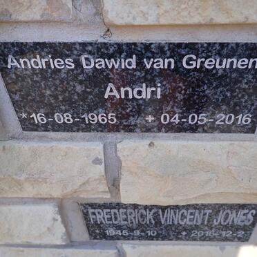 GREUNEN Andries Dawid, van 1965-2016