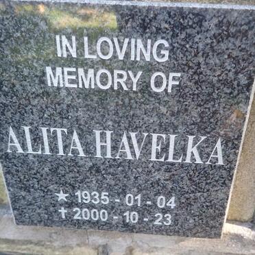 HAVELKA Alita 1935-2000