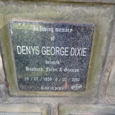 DIXIE Denys George 1926-2010
