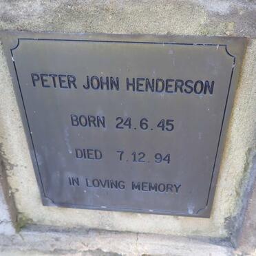HENDERSON Peter John 1945-1994