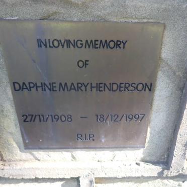 HENDERSON Daphne Mary 1908-1997