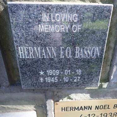 BASSON Hermann F.O. 1909-1945