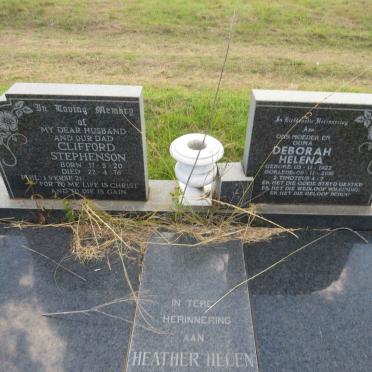 ? Clifford Stephenson 1920-1976 & Deborah Helena 1922-2016 :: ? Heather Helen 1968-1990