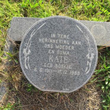 ? Kate nee BOEIJE 1911-1988