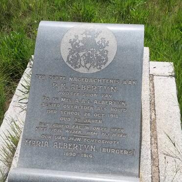 ALBERTYN Pieter Kuypers -1918 &amp; Maria Albertyn BURGERS 1890-1914