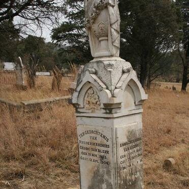 BLERK Frederik Andries Georg, van 1832-1904 & Maria Magdalena FOURIE 1842-1924 :: VAN BLERK Rozier Bernardus nee PIENAAR 1873-1907 :: VAN BLERK Anna Catharina 1869-1904_2