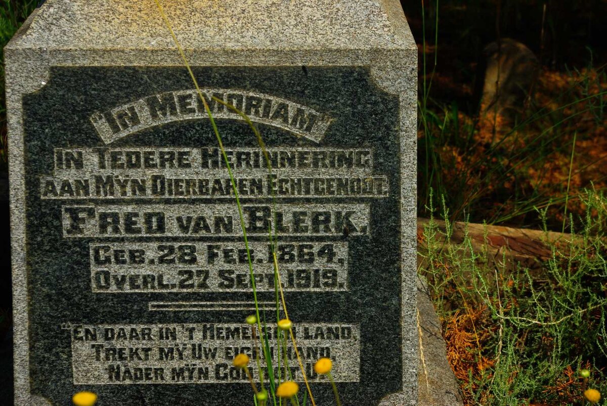 BLERK Fred, van 1864-1919