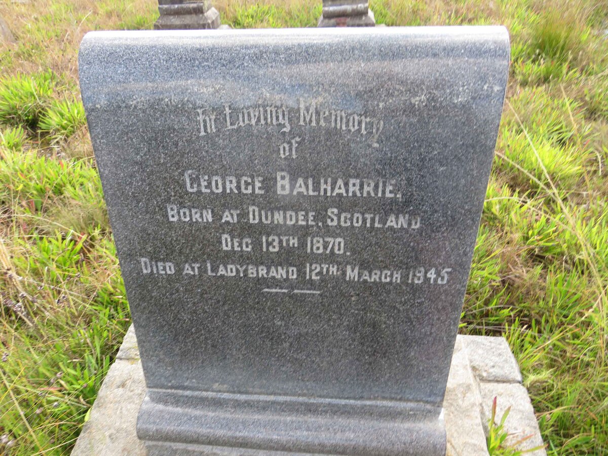 BALHARRIE George 1870-1945