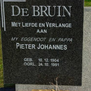 BRUIN Pieter Johannes, de 1904-1991