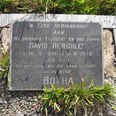BOTHA David Hercules 1941-1978