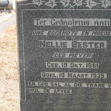 BESTER Nellie nee MEYER 1881-1939