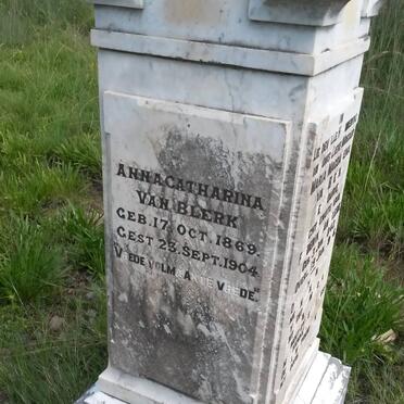 BLERK Anna Catharina, van 1869-1904