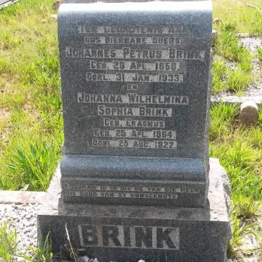 BRINK Johannes Petrus 1850-1933 &amp; Johanna Wilhelmina Sophia ERASMUS 1864-1922