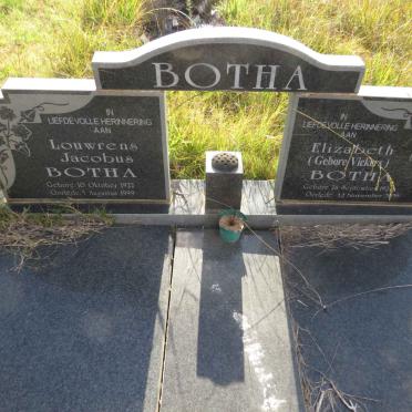 BOTHA Louwrens Jacobus 1923-1999 & Elizabeth VICKERS 192?-2009