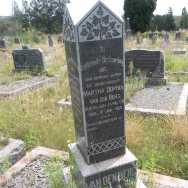 BERG Gert Petrus, van den 1867-1939 &amp; Martha Sophia VILJOEN 1871-1963 