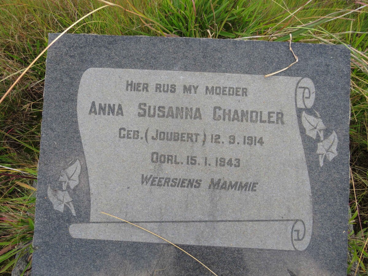 CHANDLER Anna Susanna nee JOUBERT 1914-1943