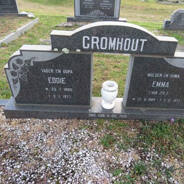 CROMHOUT Eddie 1896-1977 & Emma VAN ZYL 1904-1977