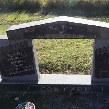 COETZEE Johannes L. 1920-1993 & Elizabeth M. 1916-1992