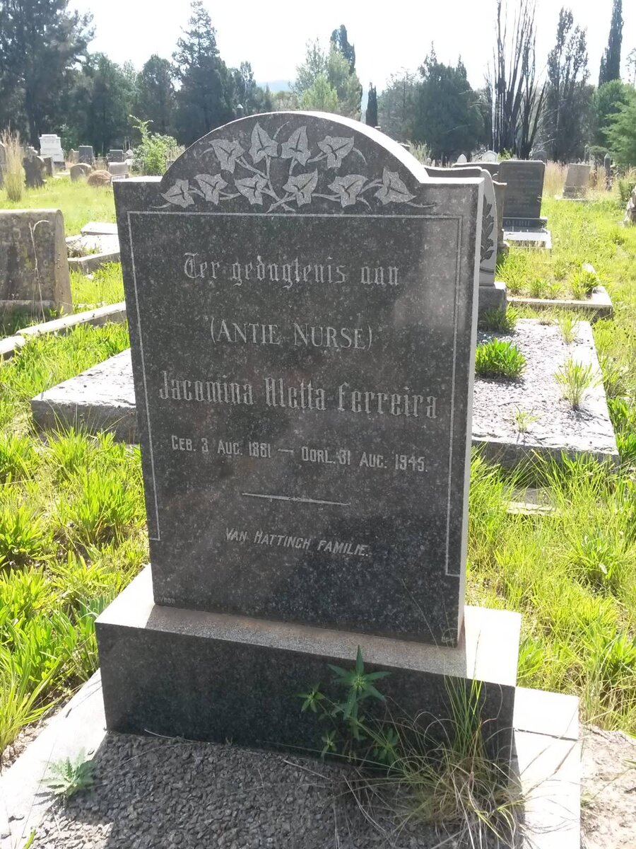 FERREIRA Jacomina Aletta 1851-1945