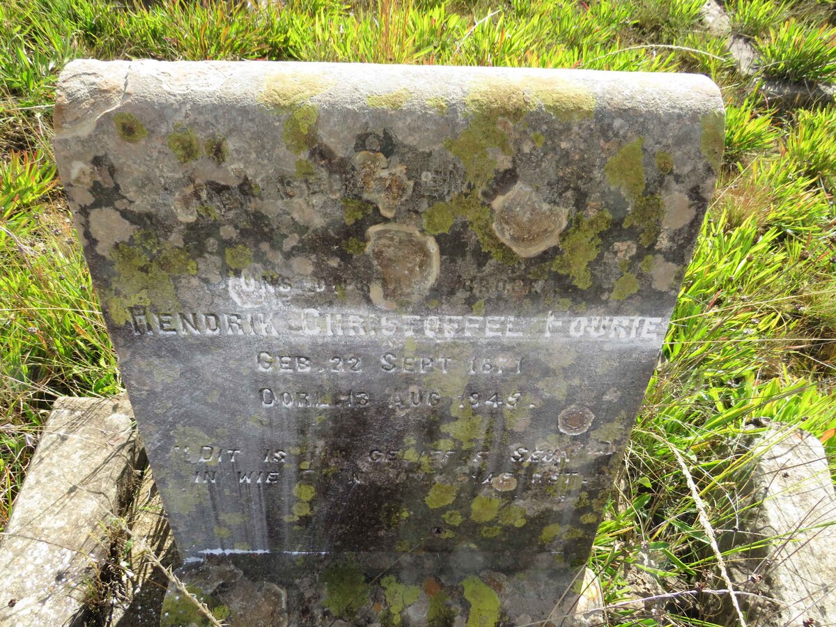 FOURIE Hendrik Christoffel 1871-1945