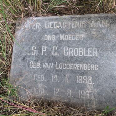 GROBLER S.P.C. nee VAN LOGGERENBERG 1892-1937