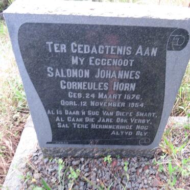 HORN Salomon Johannes Corneules 1876-1954