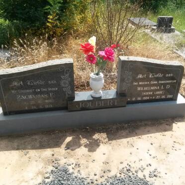 JOUBERT Zacharias F. 190?-1973 &amp; Wilhelmina L.D. 1924-2003