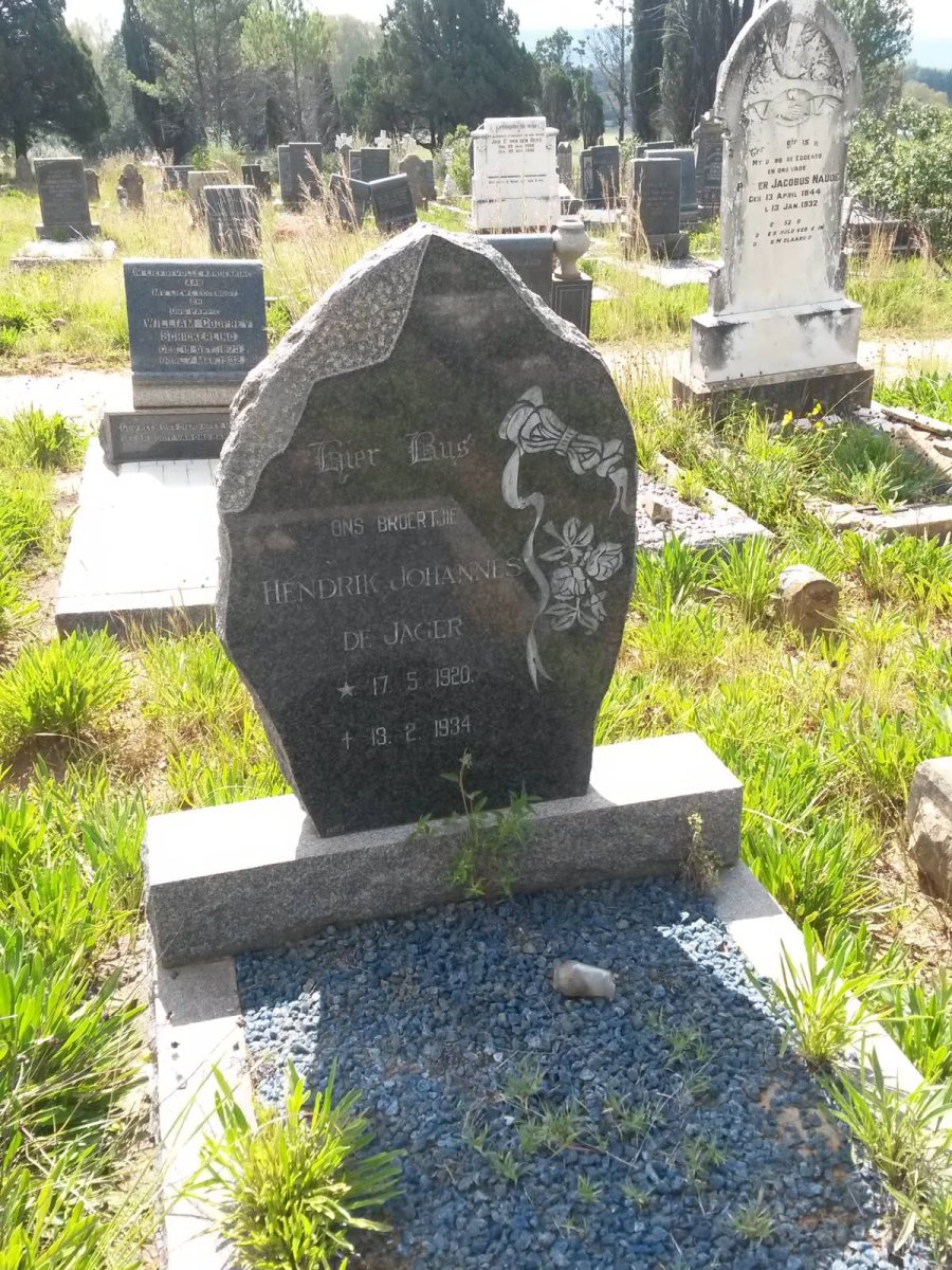 JAGER Hendrik Johannes, de 1920-1934