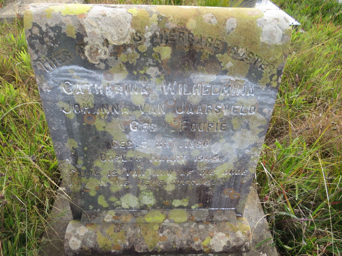 JAARSVELD Catharina Wilhelmina Johanna, van nee FOURIE 1860-1945