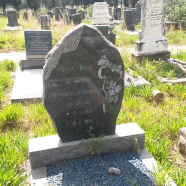 JAGER Hendrik Johannes, de 1920-1934