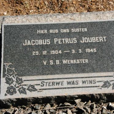 JOUBERT Jacobus Petrus 1904-1945 