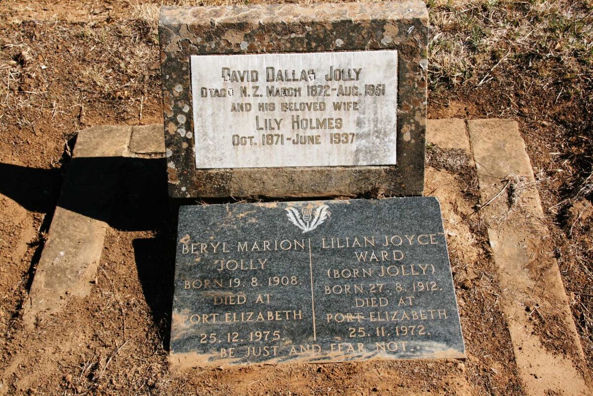 JOLLY David Dallas 1872-1961 & Lily HOLMES 1871-1937 :: JOLLY Beryl Marion 1908-1975 :: WARD Lilian Joyce nee JOLLY 1912-1972 