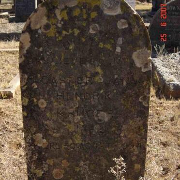 KRUGER Casper Jan Hendrik 186?-1894